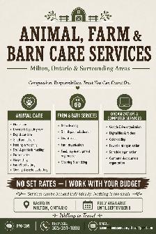 ANIMAL, FARM & BARN CARE SERVICES — GTA AND SURROUNDING AREAS - Photo 2