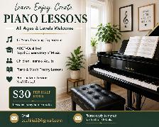 Piano Lessons – Experienced ARCT Teacher – All Ages