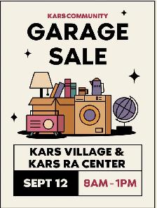 KARS OFFICIAL COMMUNITY GARAGE SALE
