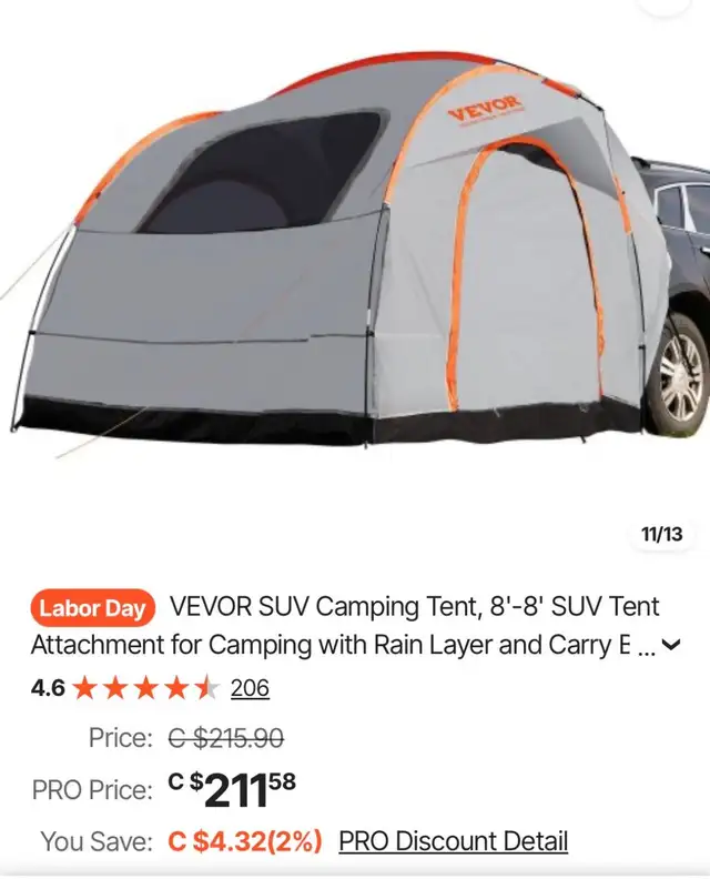 SUV tent for sale