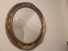 Ornate oval wall  mirror - Photo 3