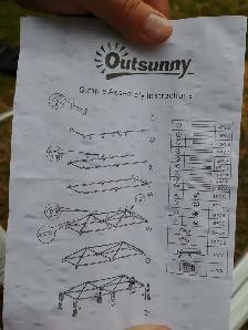 Outsunny Outdoor event tent 19.25ft x 9.75ft x 8.2 ft high - Photo 2