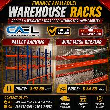 New CAEL Warehouse Racks