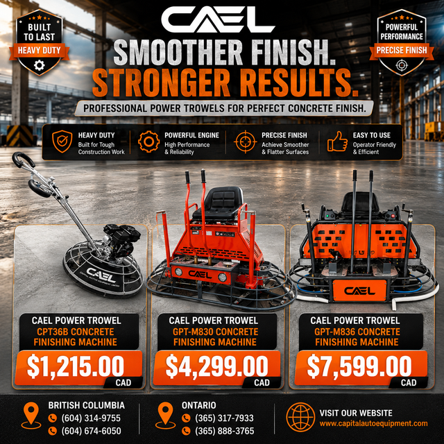 New CAEL Power Trowel Series