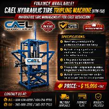 CAEL Hydraulic Tire Tripling Machine WARRANTY INCLUDED