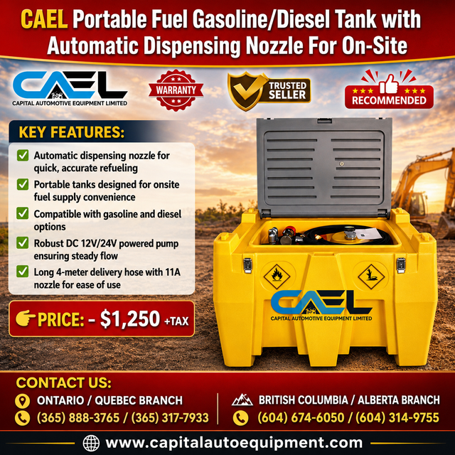 Finance!New CAEL Portable Fuel Gasoline & Diesel Tank – Efficien