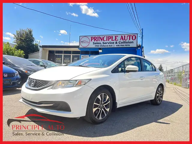 2014 Honda Civic EX (Manual) 95 KM CERTIFIED-WARRANTY