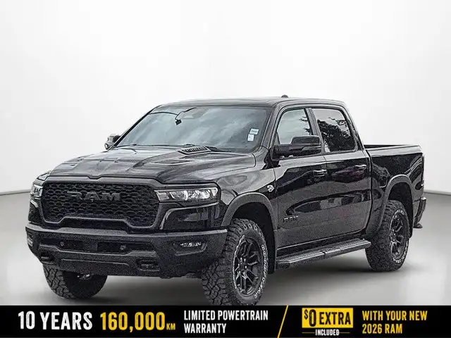 2026 Ram 1500 Rebel Crew 4x4 Hemi Sunroof Nav HUD Driver Alerts