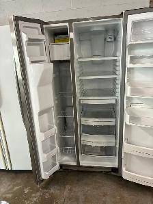 Refrigerator Double Doors Stainless Maytag Ice Maker   Warranty - Photo 2