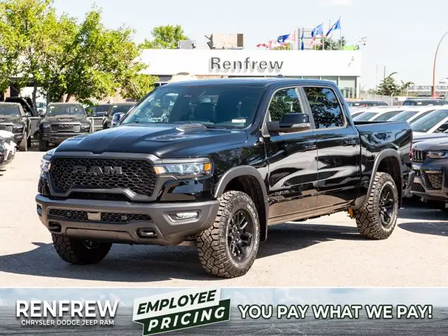 2026 Ram 1500 Rebel Crew Cab 4x4, 33 Inch A/T Tires, Pano