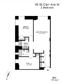 two bedroom, yonge and st. clair - ID 690 - Photo 18