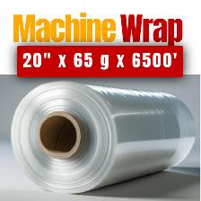 Wholesale Machine Stretch Wrap Pallet Wrap 20' x 6500' , 65 GA