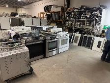 Lot  d’électroménagers usagers, non réparés