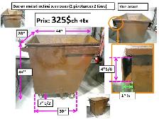 Bac en grillage 36''x30''x26'' de haut porte 10''1/2 et autres - Photo 3