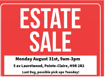 Estate MONDAY Sale: Vintage Furniture & Household Items!