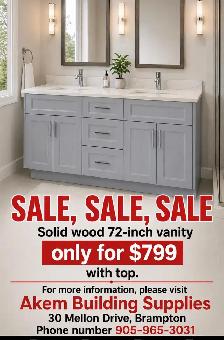 Akem Building Supplies Solid Wood Vanity - Photo 3