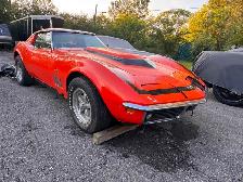 Classic car moving