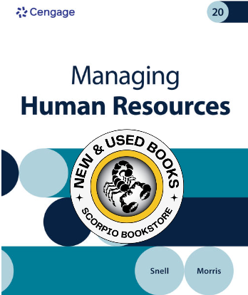 Managing Human Resources 20th Edition Snell 9798214042954