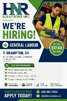 Hiring! General Labourer