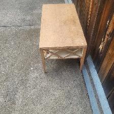 Antique Coffee Table, Blonde Hardwood - Photo 2