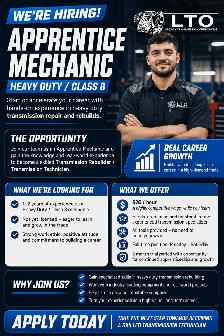 Apprentice Mechanic, Heavy Duty / Class 8