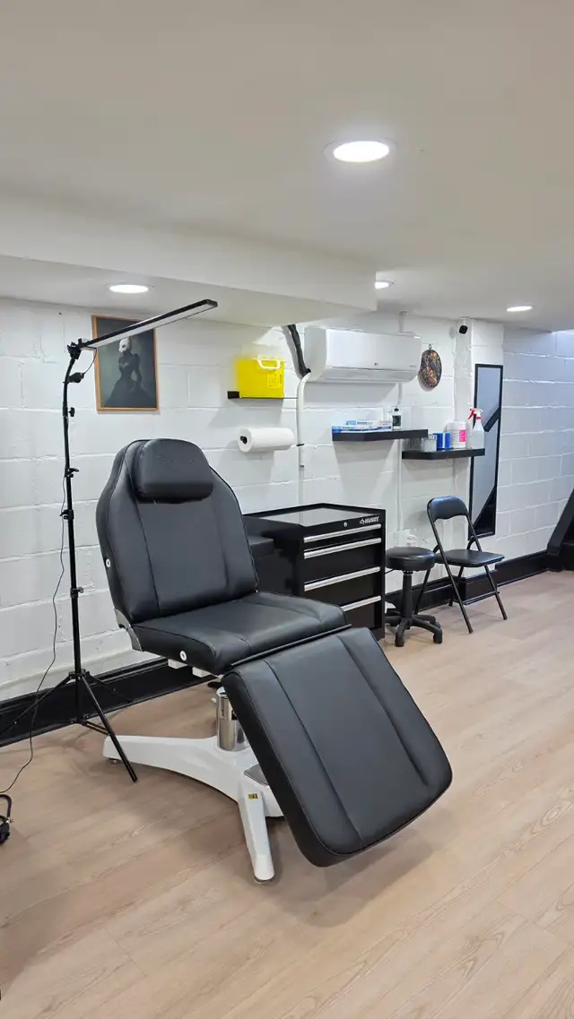 Chair Rental Available — Tattoo & Beauty Professionals Welcome