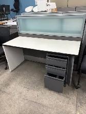 Cubicles/ Haworth 24x60 REFRESHED stations with Glass $499 - Photo 2