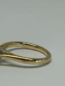 14k Oval Lap Created Diamond Ring - Photo 4