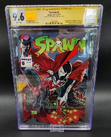 Spawn #8 Comic Signed by Todd McFarlane CGC Graded 9.6
