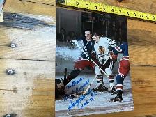 NY RANGERS Harry Howell Autographed Hockey Photo HOF !