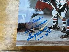 NY RANGERS Harry Howell Autographed Hockey Photo HOF ! - Photo 2