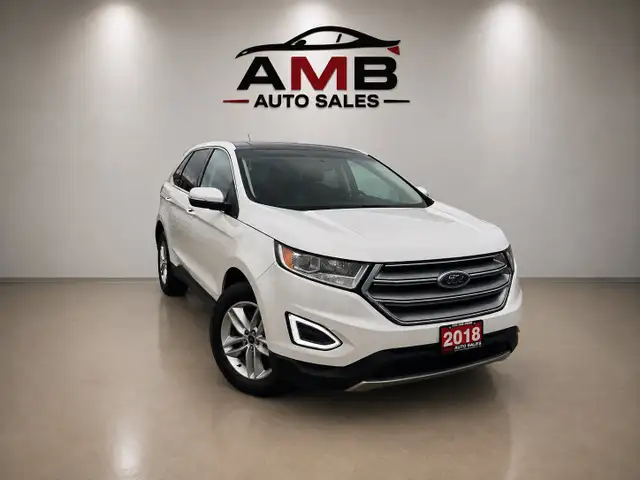 2018 Ford Edge SEL, AWD, Camera, Pano, Sunroof, Lane Assist, Pow