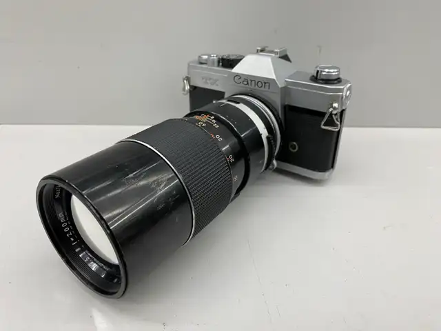 Canon TX 35mm Camera with 200mm Lens
