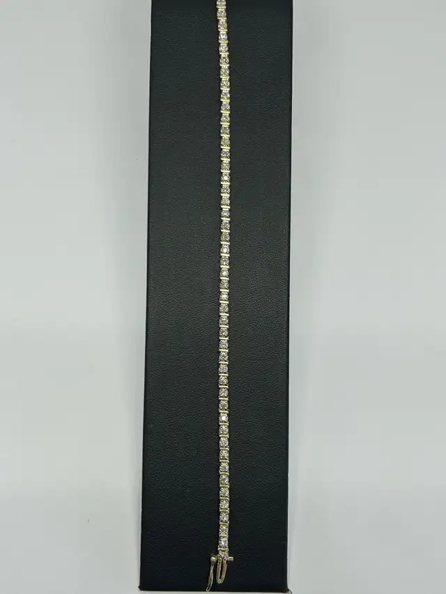 14k Illusion-Set Diamond Tennis Bracelet