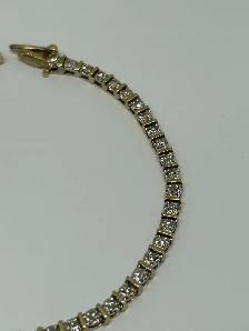 14k Illusion-Set Diamond Tennis Bracelet - Photo 7