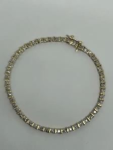 14k Illusion-Set Diamond Tennis Bracelet - Photo 8
