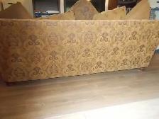 Sofa, 3Seater Leather & Cloth - Photo 3