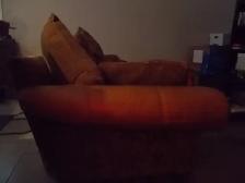 Sofa, 3Seater Leather & Cloth - Photo 6
