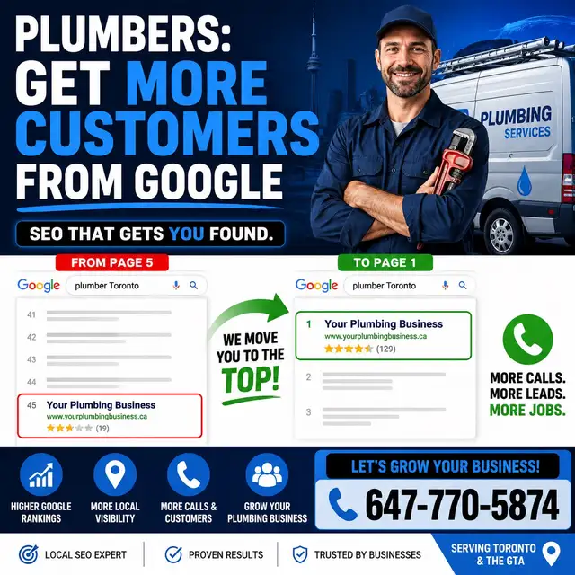 Plumbers: Get More Customers From Google – SEO That Gets You Fo