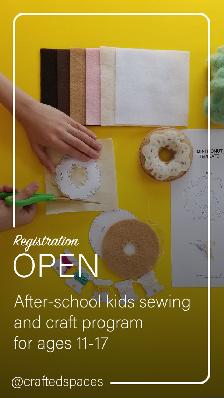 Kids After-School Sewing and Craft Program