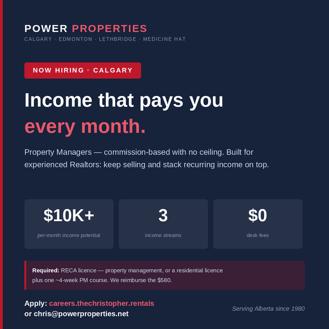 Calgary Property Managers Wanted - Perfect for Realtors