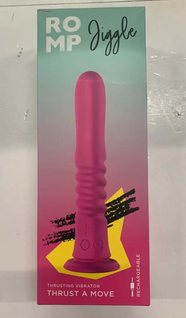 ROMP Jiggle Thrusting Vibrator Dildo for Women, 6 Intensities, 4