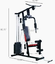 Soozier Heavy Duty Home Gym Body Strength Weight Training Fitnes - Photo 2
