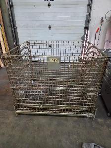 Collapsible Wire Container Pallet - 48 x 40 x 42 1⁄2'