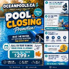 swimming pool closing $299