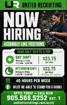 Hiring Production / Assembly Line Employees