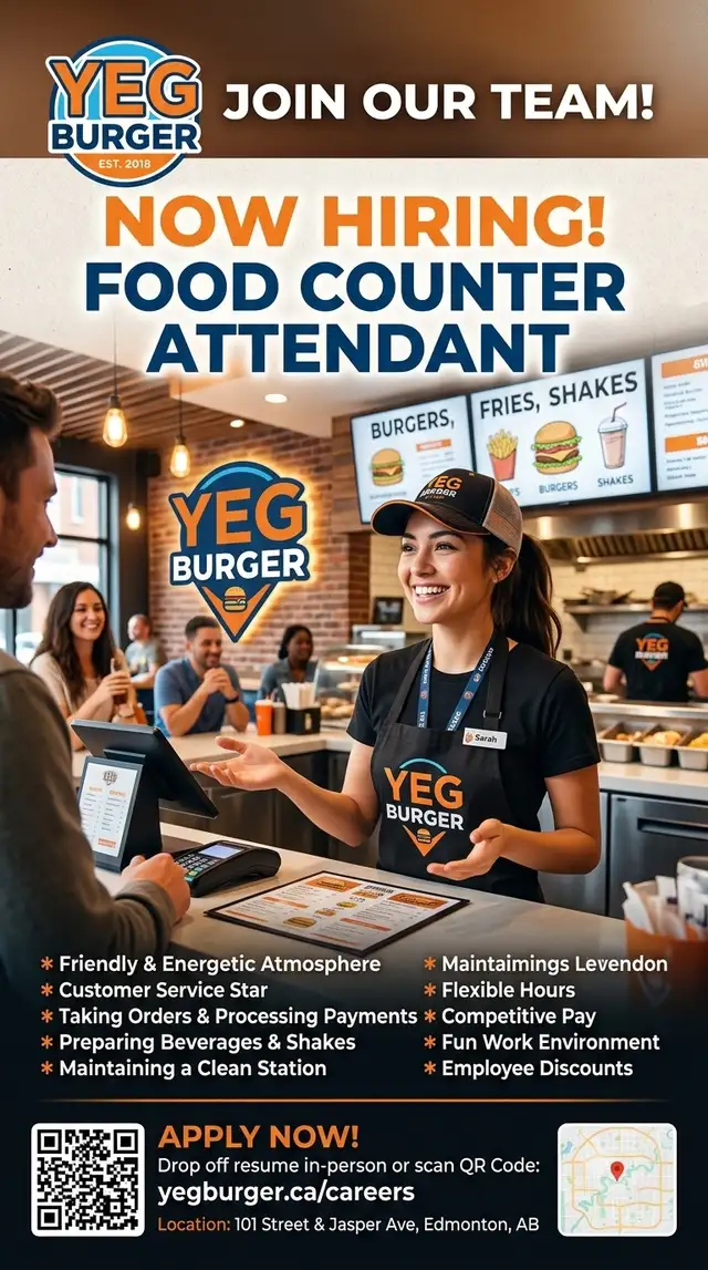 food counter attendant