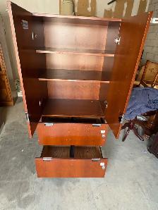 Free delivery used Wooden wardrobe with drawers