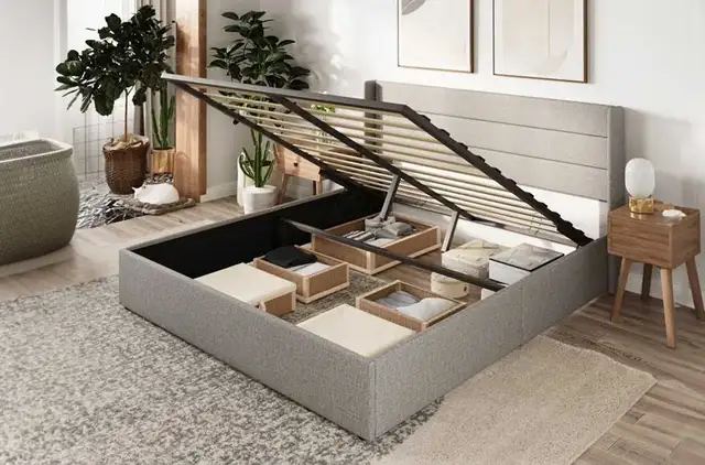huge Saving- queen hydrolic storage bed bed queen bed