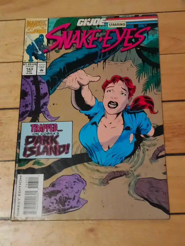GI JOE #143 SNAKE-EYES SCARLETT (1993, MARVEL COMICS)